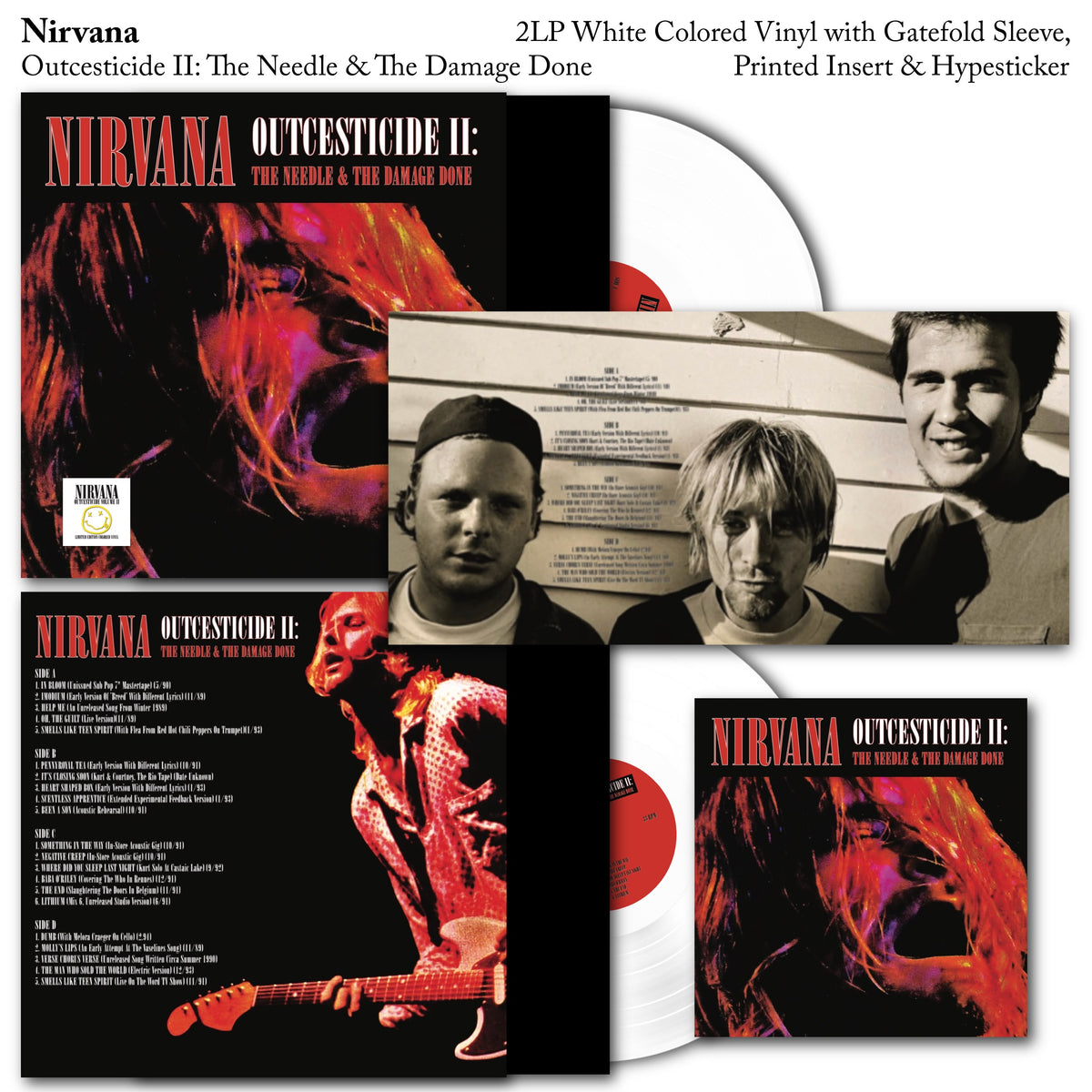 Nirvana - Outcesticide II : The Needle & The Damage Done 2LP Vinyl Record