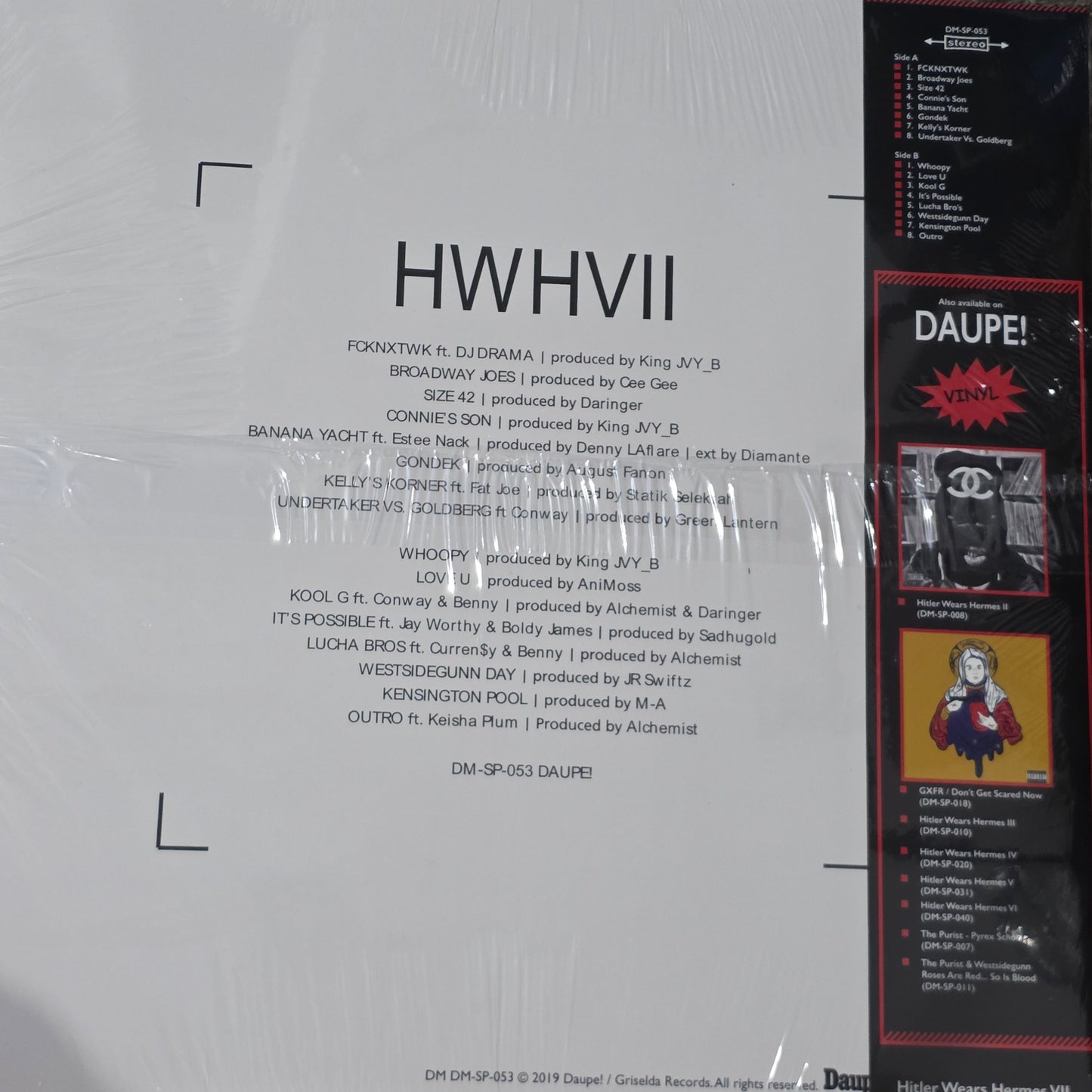 WESTSIDE GUNN - HITLER WEARS HERMES VII 7 COLOURED VINYL RECORD