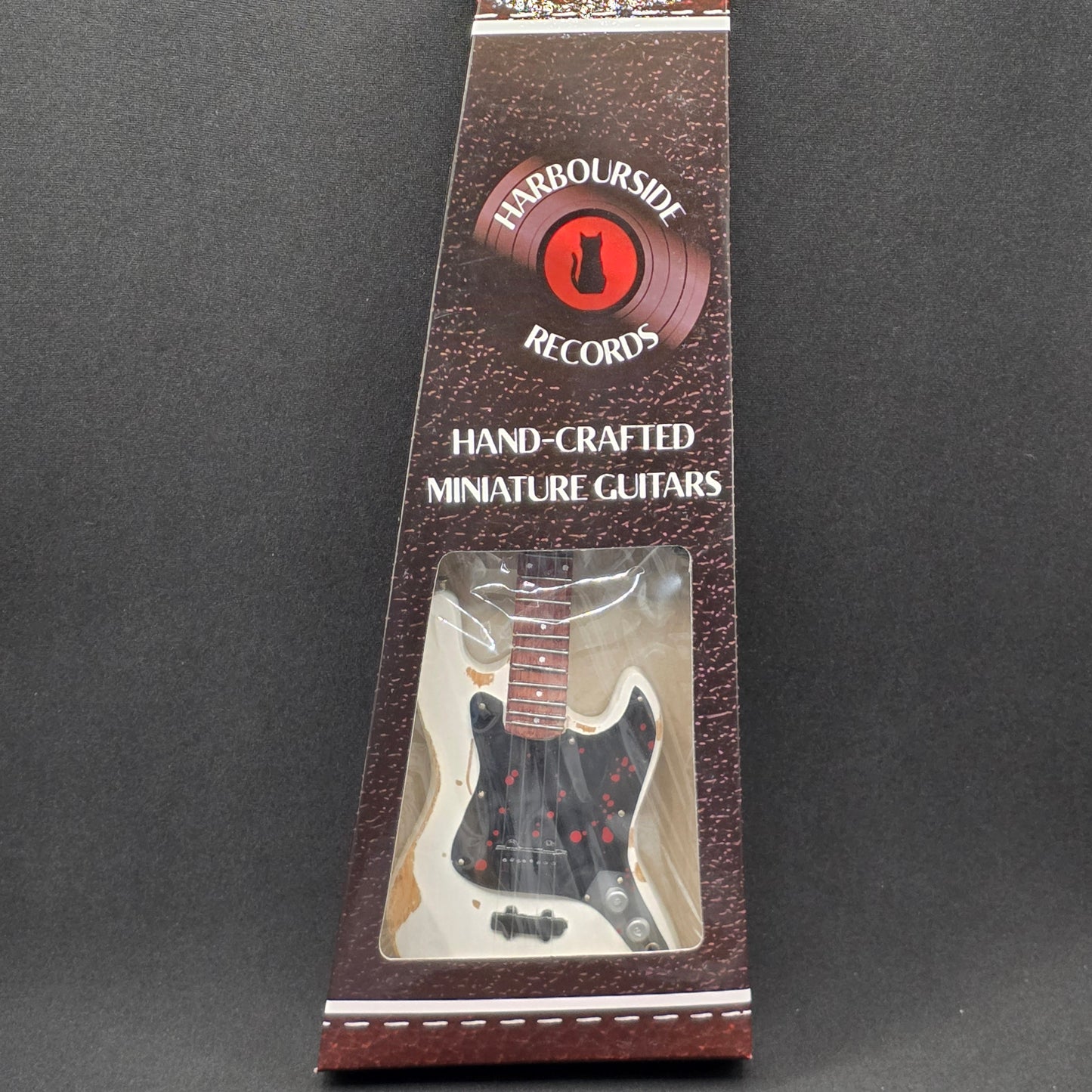 Miniature Guitar - Flea Red Hot Chili Peppers RHCP Fender Jazz Bass - Model Guitar Inc Stand