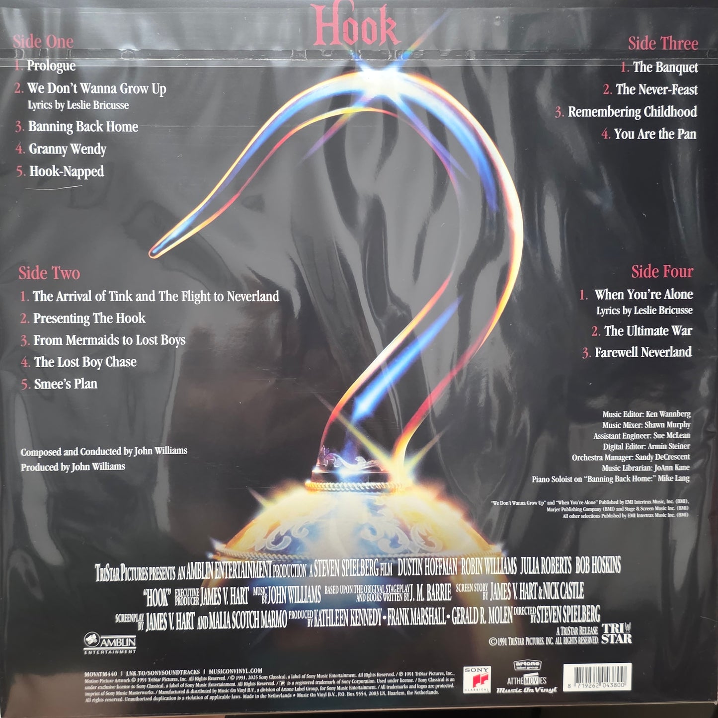 John Williams - Hook (Original Motion Picture Soundtrack) (2xLP, Album, RE) Vinyl Record / LP