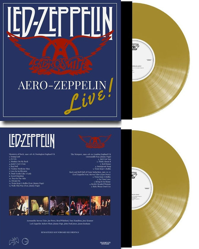Led Zeppelin Aerosmith - Aero - Zeppelin Live "2LP COLOURED VINYL RECORD"