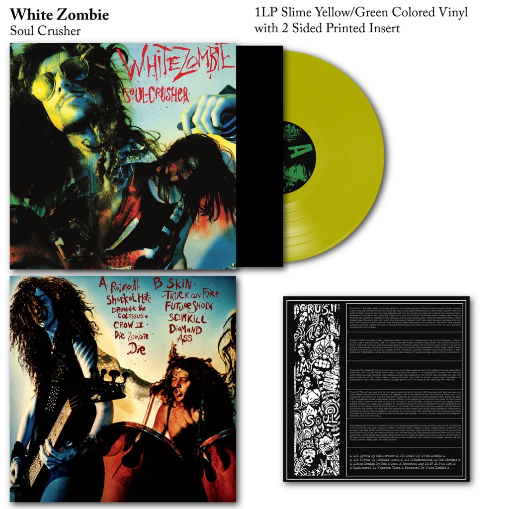 WHITE ZOMBIE - SOUL CRUSHER VINYL RECORD LP