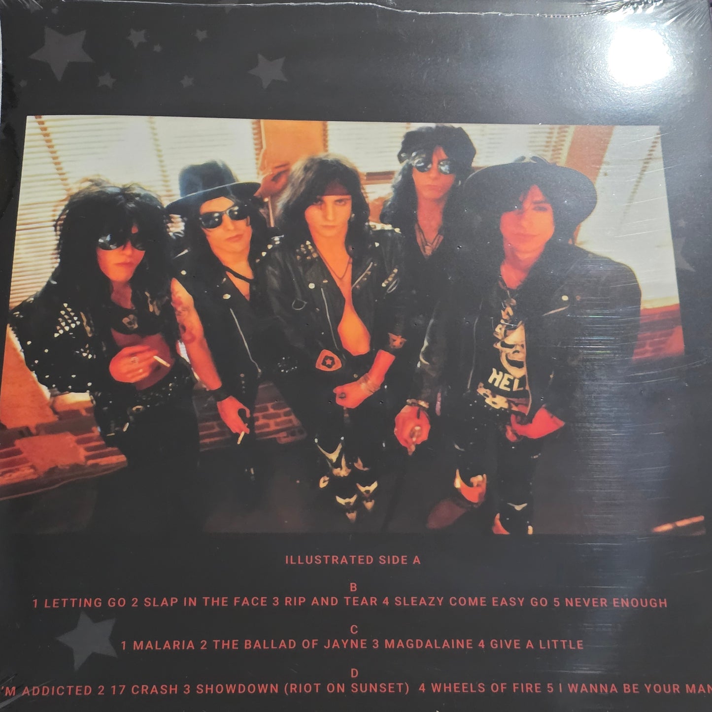 L.A. Guns – Cocked & Loaded "2LP COLOURED VINYL RECORD- ILLUSTRATED A SIDE" LA GUNS