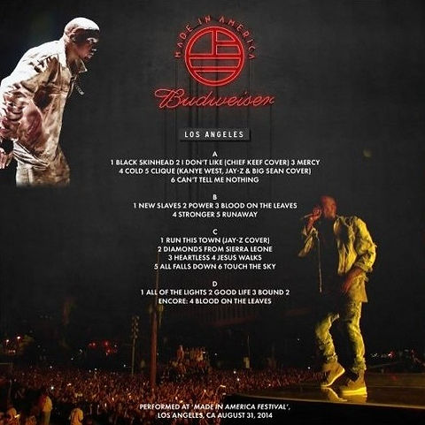 Kanye West - LIVE Made In America "2LP SPLATTER COLOURED VINYL"