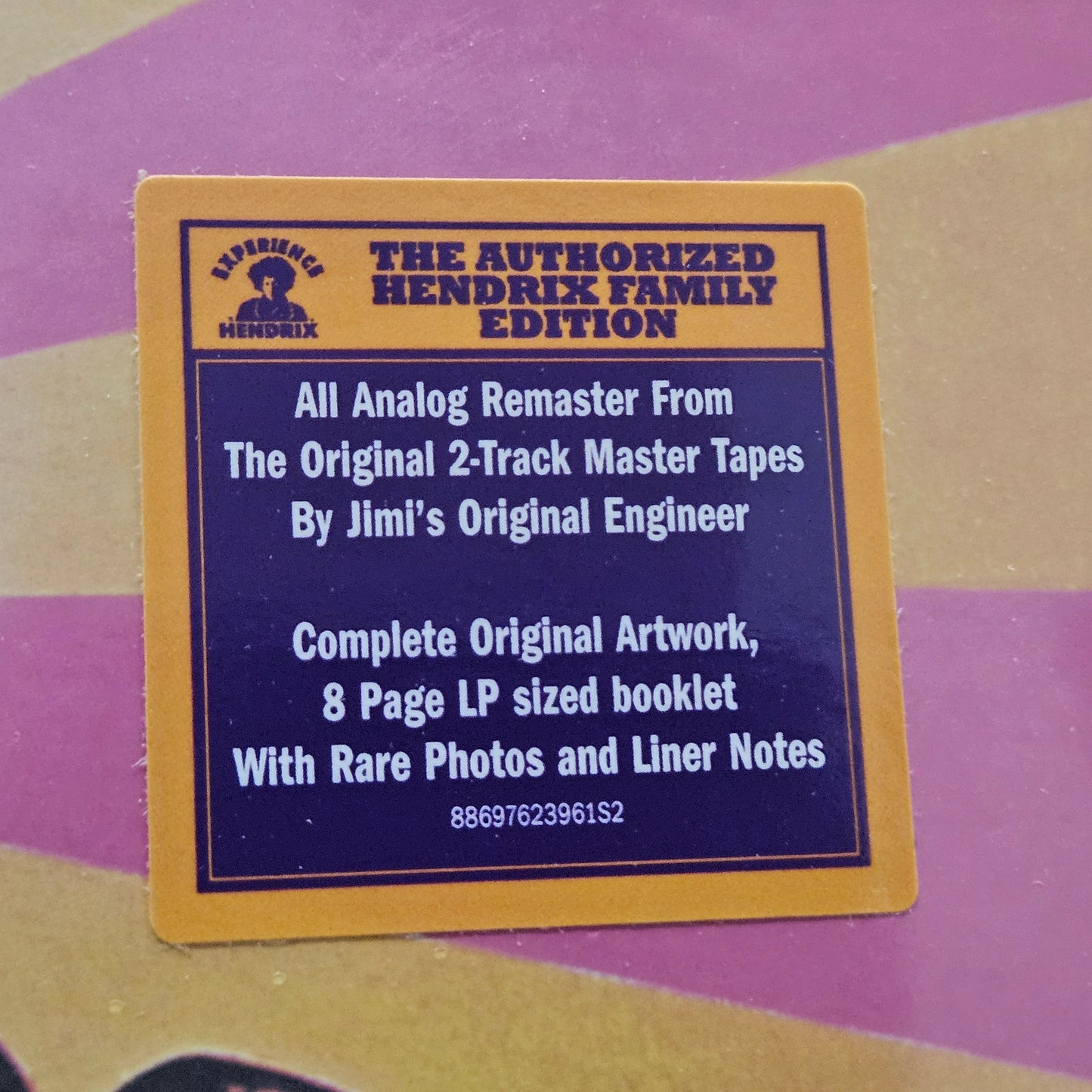 Jimi Hendrix : Axis Bold As Love (Authorized Reissue 180G Vinyl + Booklet)