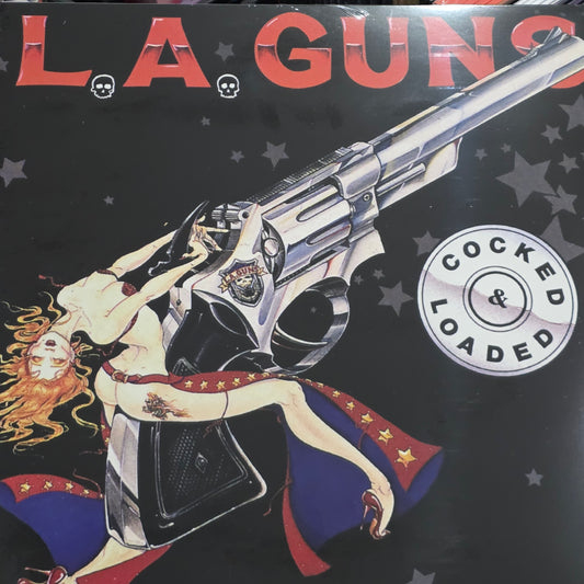 L.A. Guns – Cocked & Loaded "2LP COLOURED VINYL RECORD- ILLUSTRATED A SIDE" LA GUNS