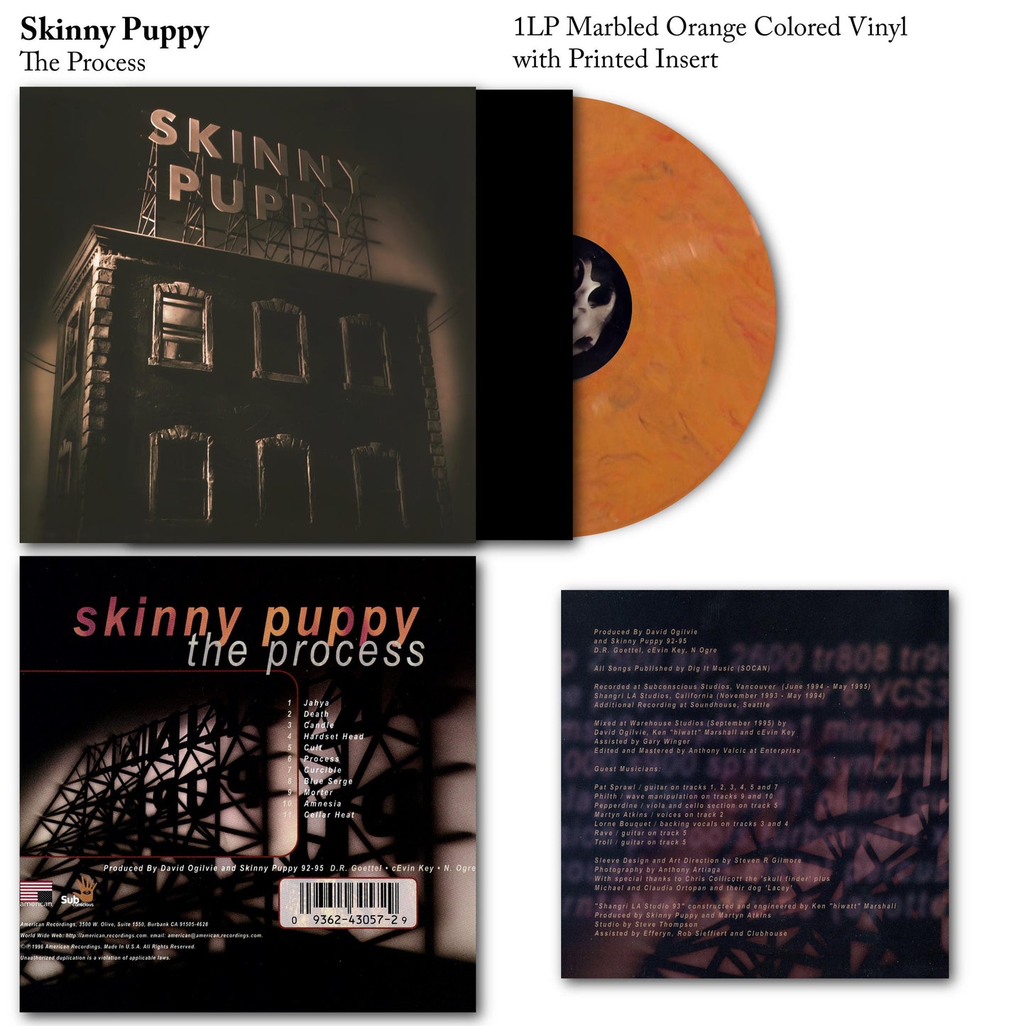 Skinny Puppy - The Process Vinyl Record LP