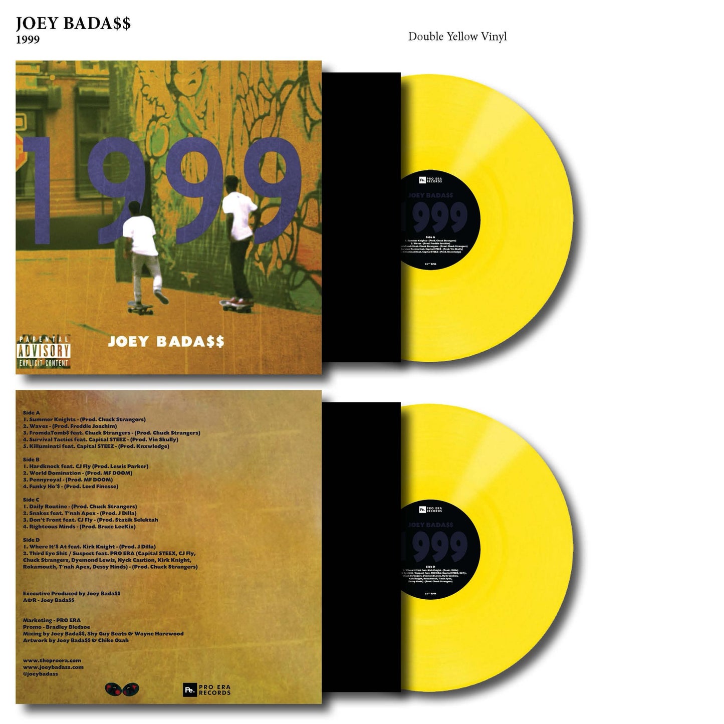 Joey Bada$$ - 1999 Vinyl Record 2LP Joey Badass