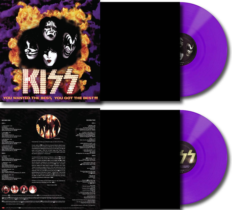 Kiss – You Wanted The Best, You Got The Best!! "2LP COLOURED VINYL RECORD"