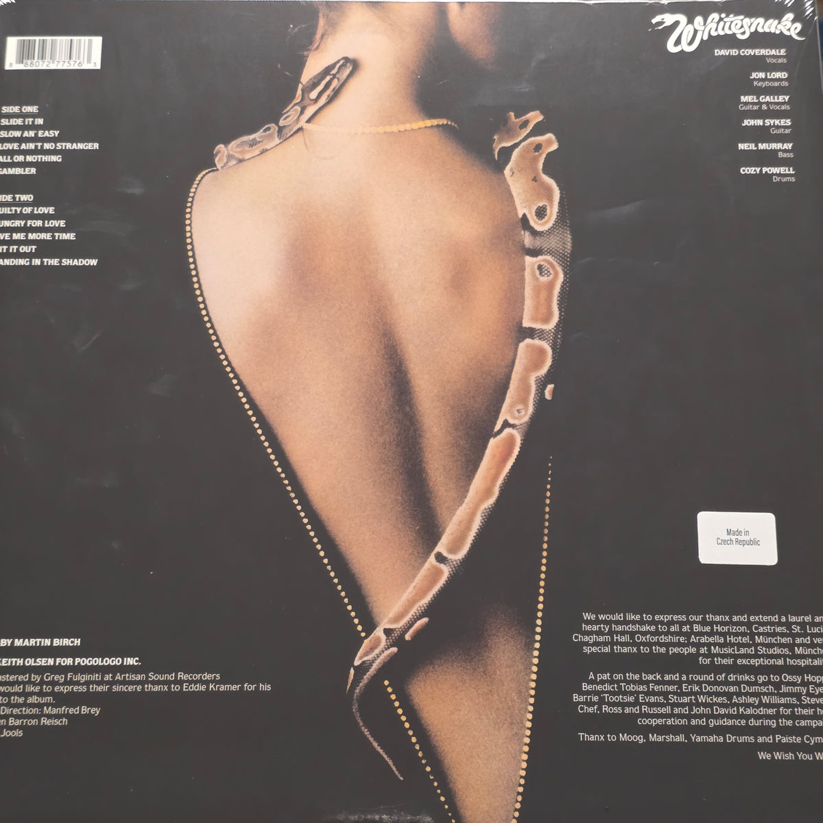 Whitesnake - Slide It In (LP, Album, RE) Vinyl Record / LP