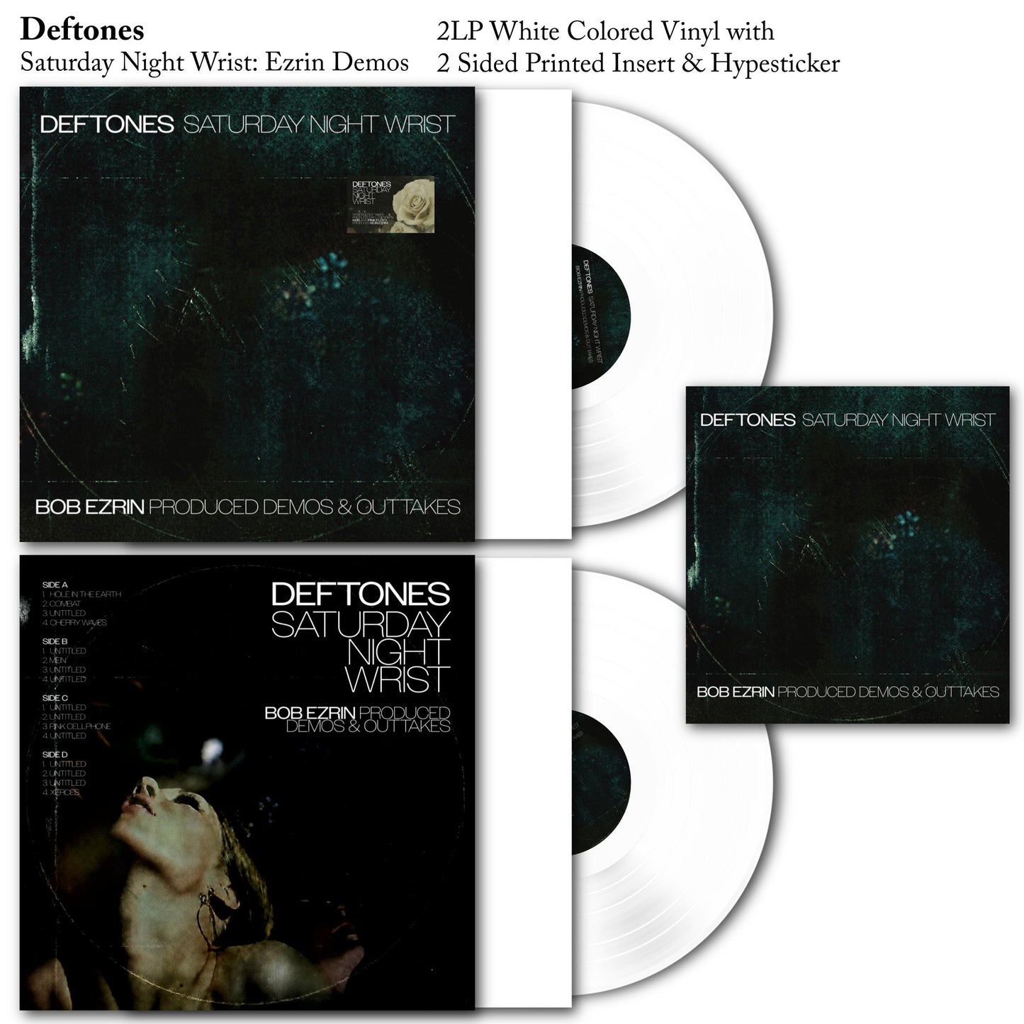 Deftones - Saturday Night Wrist Bob Ezrin Demos 2LP Vinyl Record