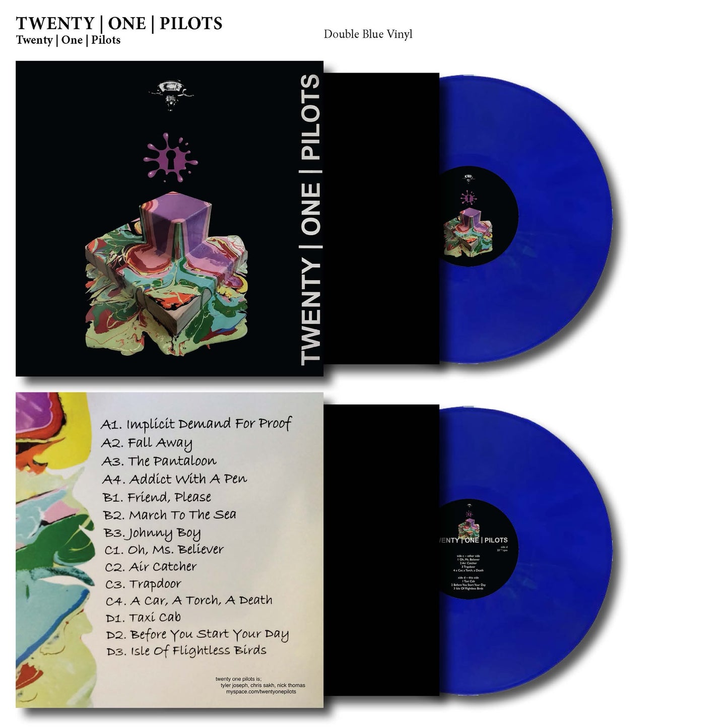 Twenty One Pilots - Twenty One Pilots Self Titled Debut Album Vinyl Record 2LP