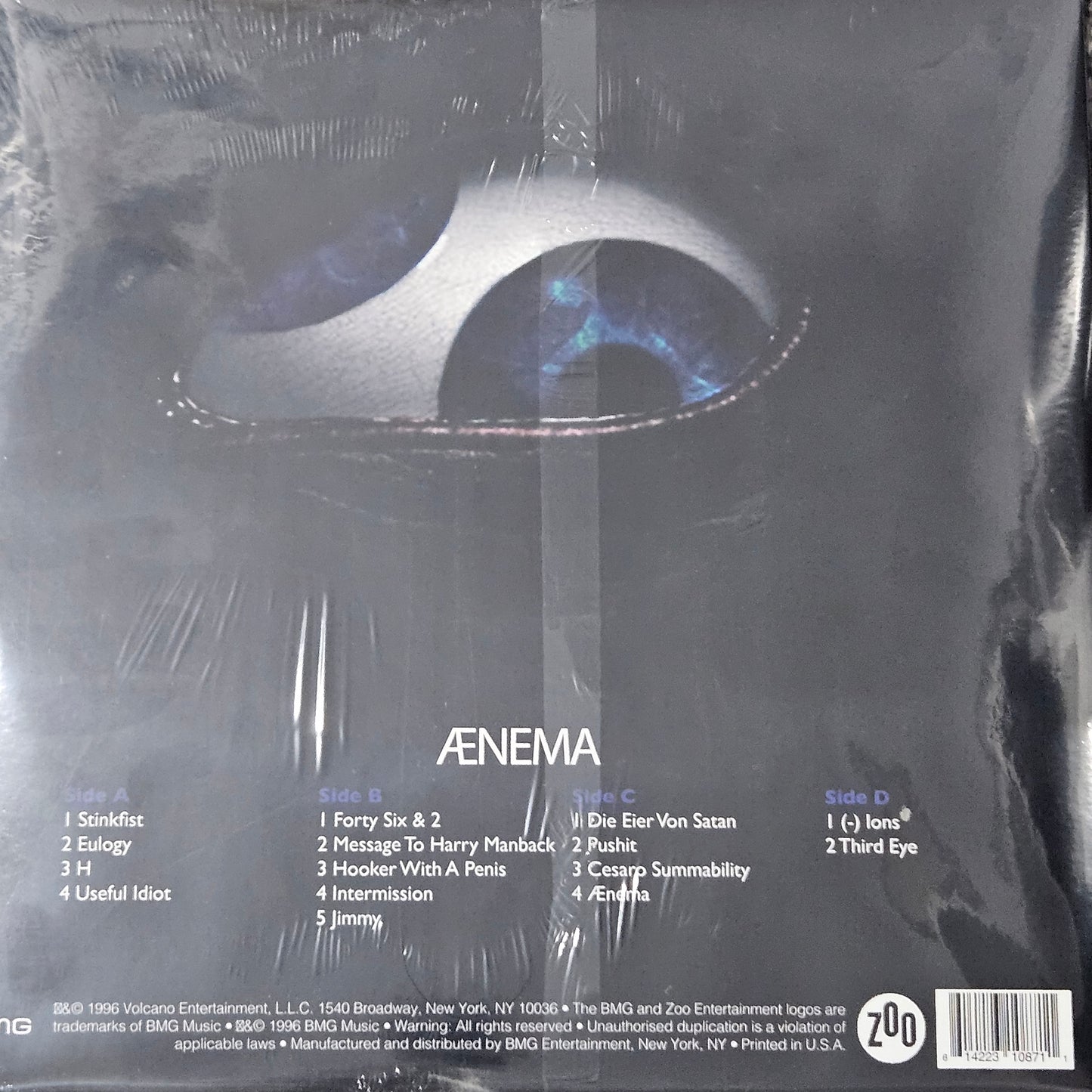 Tool – Ænima AENIMA 2LP COLOURED VINYL GATEFOLD SLEEVE YELLOW VINYL