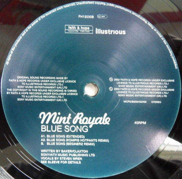Mint Royale : Blue Song (12")