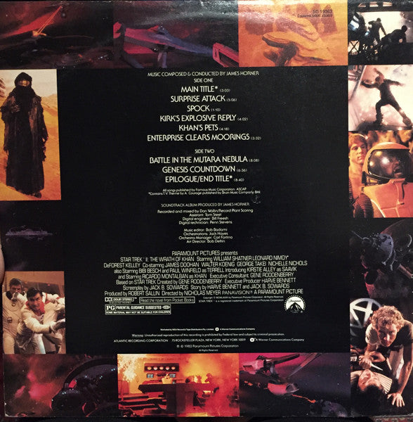 James Horner : Star Trek II: The Wrath Of Khan (LP, Album)