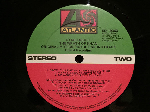James Horner : Star Trek II: The Wrath Of Khan (LP, Album)