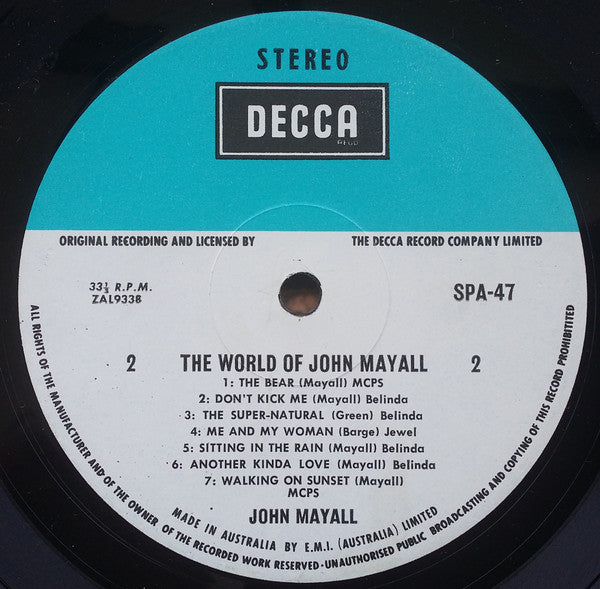 John Mayall : The World Of John Mayall (LP, Comp, RE)