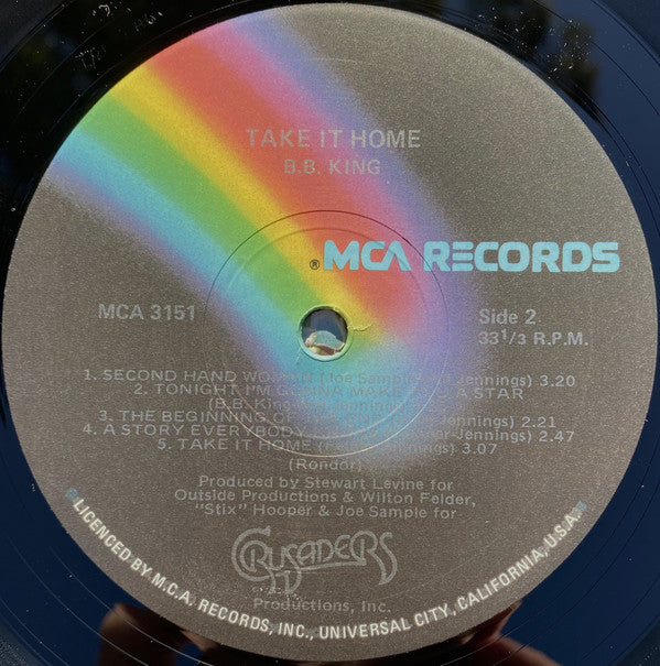 B.B. King : Take It Home (LP, Album)