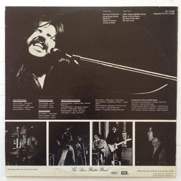 Bob Seger : Seven (LP, Album, RE)