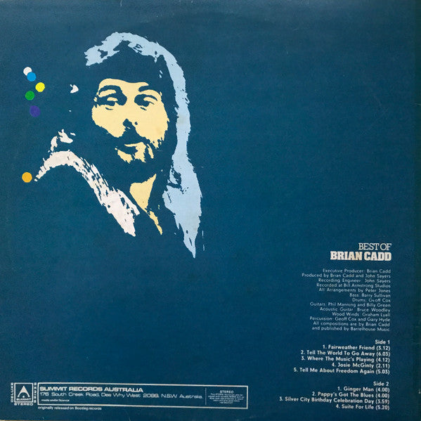 Brian Cadd : Best Of Brian Cadd (LP, RE)