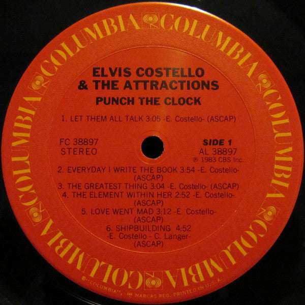 Elvis Costello And The Attractions* : Punch The Clock (LP, Album, Pit)