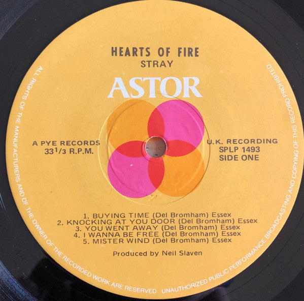 Stray (6) : Hearts Of Fire (LP, Album)