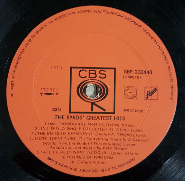 The Byrds : Greatest Hits (LP, Comp)