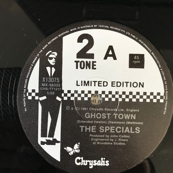 The Specials : Ghost Town (Extended Version) (12", Ltd)