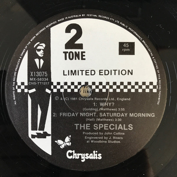 The Specials : Ghost Town (Extended Version) (12", Ltd)