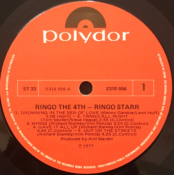 Ringo Starr : Ringo The 4th (LP, Album)