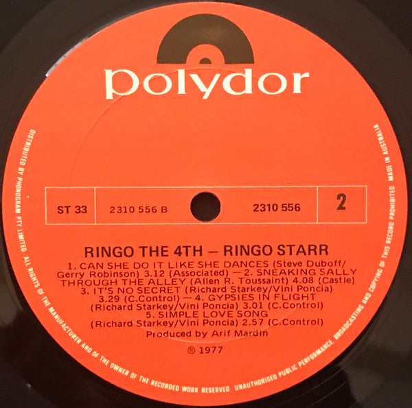 Ringo Starr : Ringo The 4th (LP, Album)