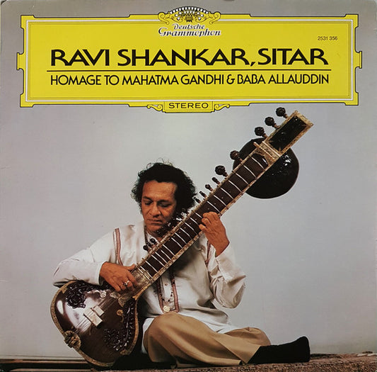 Ravi Shankar : Homage To Mahatma Gandhi & Baba Allauddin (LP, Album)