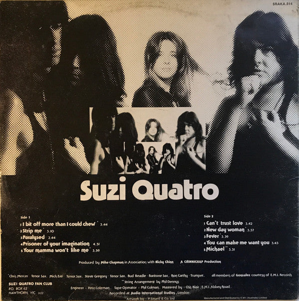 Suzi Quatro : Your Mamma Won't Like Me (LP, Album, Tex)