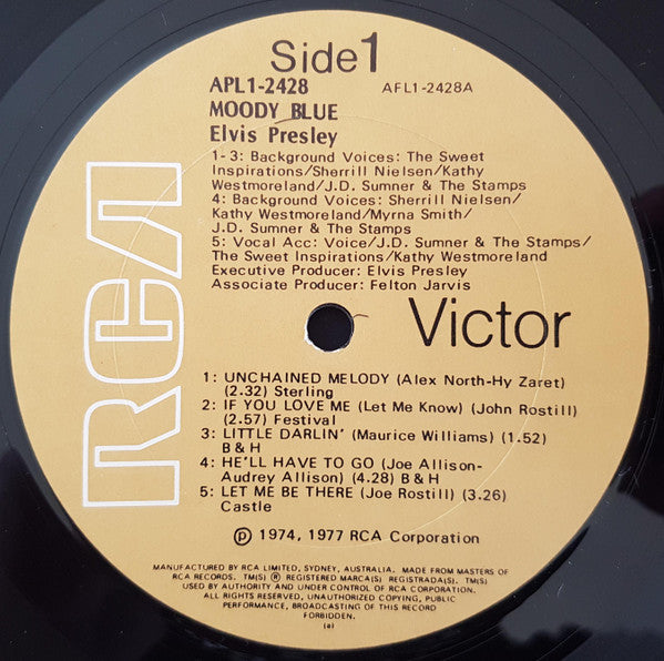 Elvis* : Moody Blue (LP, Album)