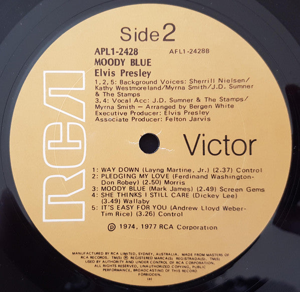 Elvis* : Moody Blue (LP, Album)