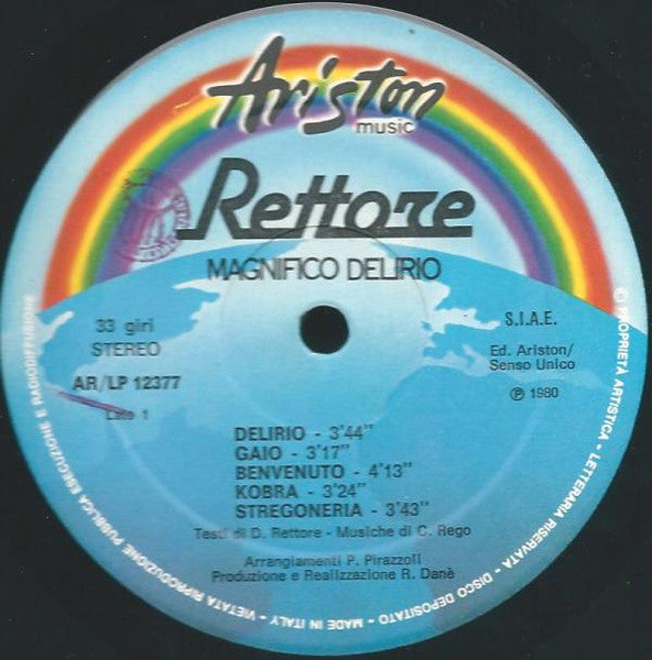 Rettore : Magnifico Delirio (LP, Album)