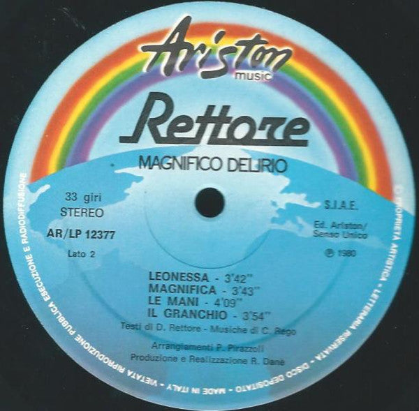 Rettore : Magnifico Delirio (LP, Album)