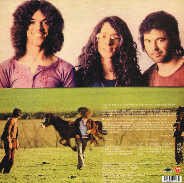 Budgie : Budgie (LP, Album, RE, RP, 180)