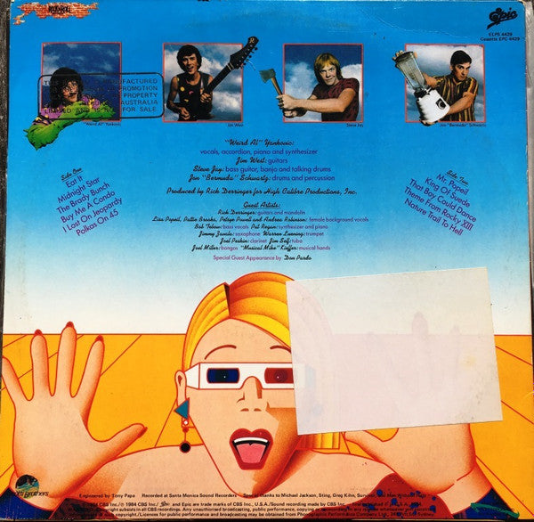 "Weird Al" Yankovic : In 3-D (LP, Album, Promo)