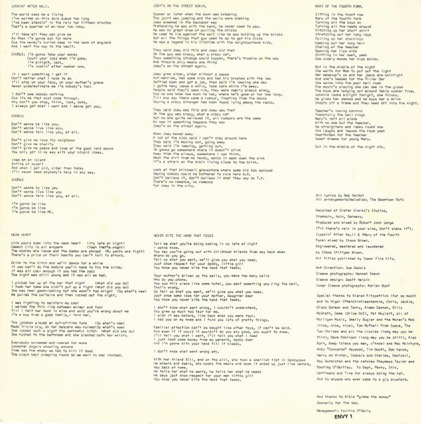 The Boomtown Rats : The Boomtown Rats (LP, Album, RP)