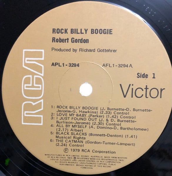 Robert Gordon (2) : Rock Billy Boogie (LP, Album)