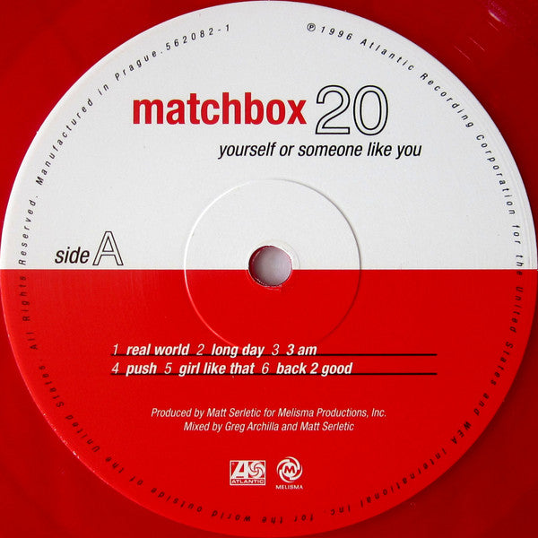 Matchbox Twenty : Yourself Or Someone Like You (LP, Album, Ltd, RE, Red)