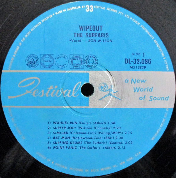 The Surfaris : Wipeout! (LP, Album, Mono)