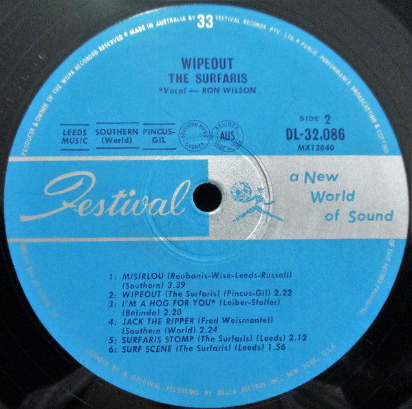 The Surfaris : Wipeout! (LP, Album, Mono)