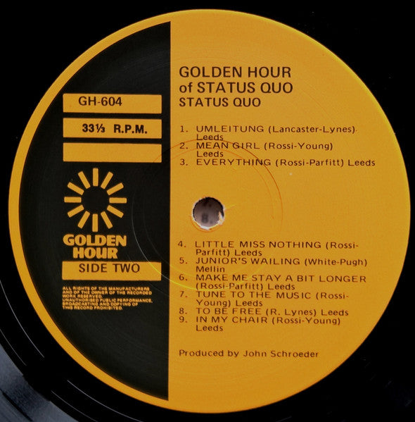 Status Quo : Status Quo - Down The Dustpipe (LP, Comp)