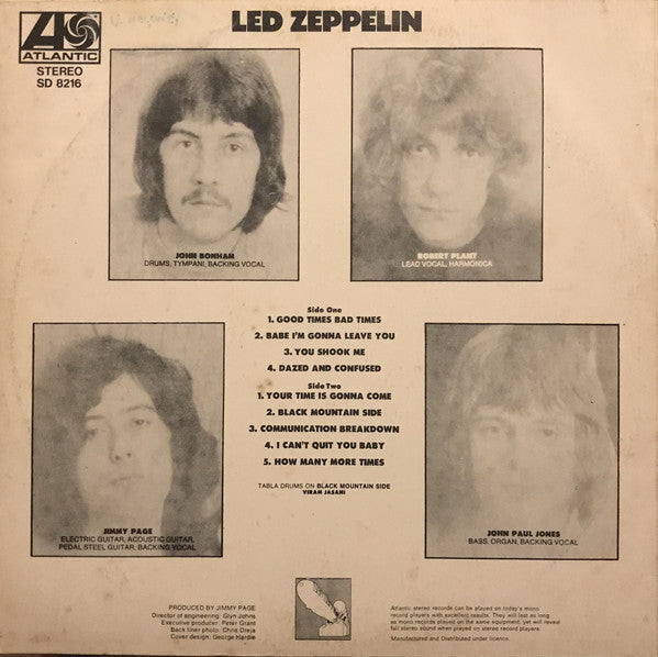 Led Zeppelin : Led Zeppelin (LP, Album, RE)