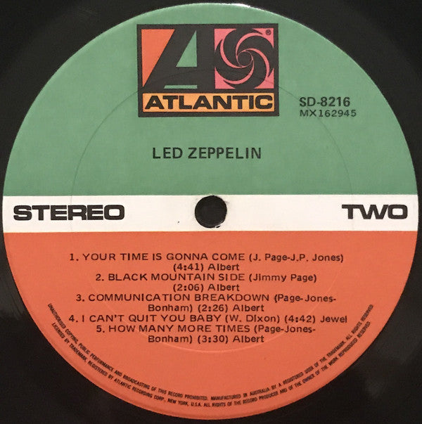 Led Zeppelin : Led Zeppelin (LP, Album, RE)