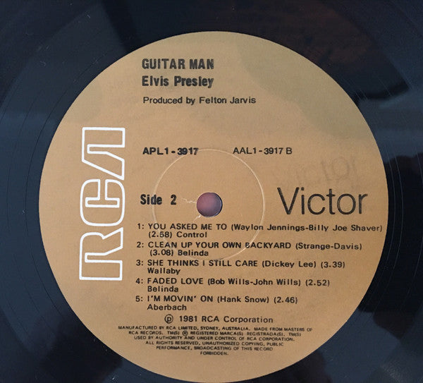 Elvis Presley : Guitar Man (LP)