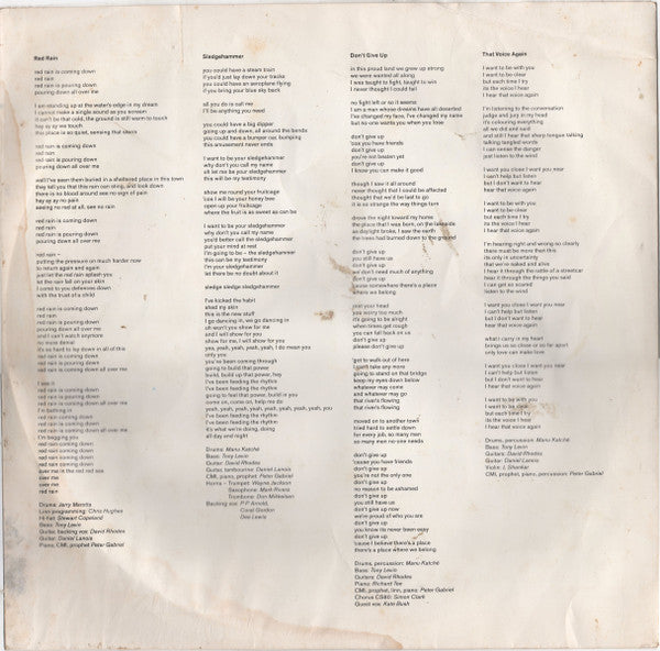 Peter Gabriel : So (LP, Album)