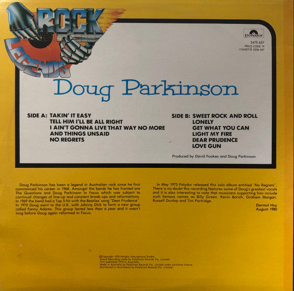 Doug Parkinson : Rock Legends (LP, Album)